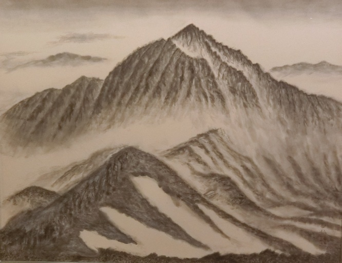 ７雪と雪渓の剣岳by新谷谷仙