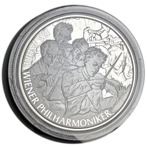 ウィーン・フィルハーモニー管弦楽団 創立175周年記念 20ユーロ銀貨（オーストリア）